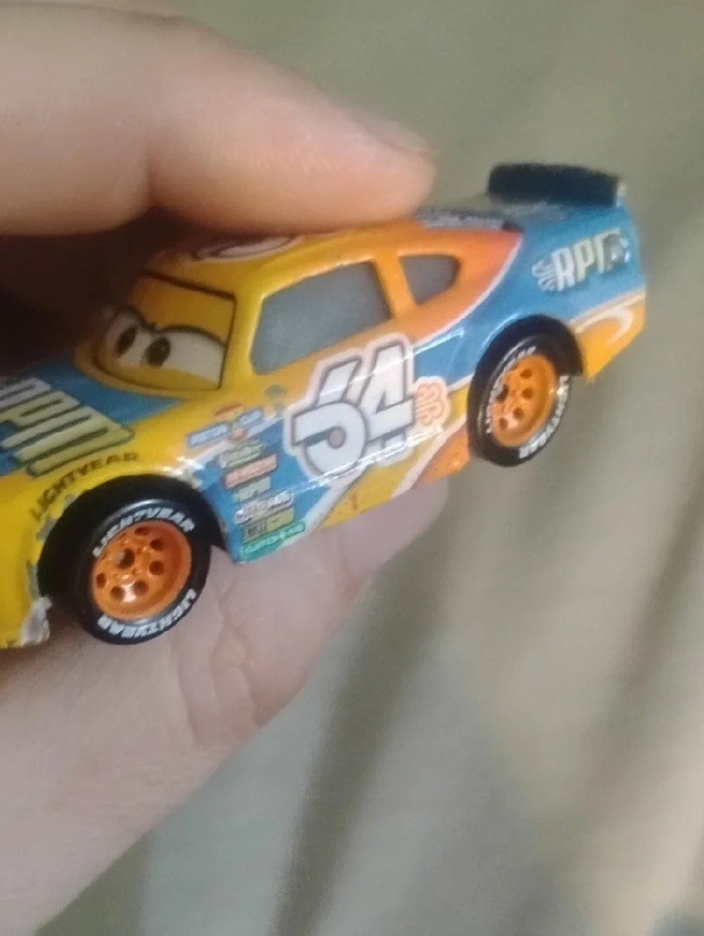 #54 Bruce Miller Pixar Cars 3 Diecast